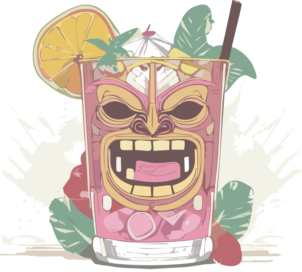 Tiki-Cocktail mit frischer Ananas und Minze – Bar Papa Joe’s in Ingolstadt