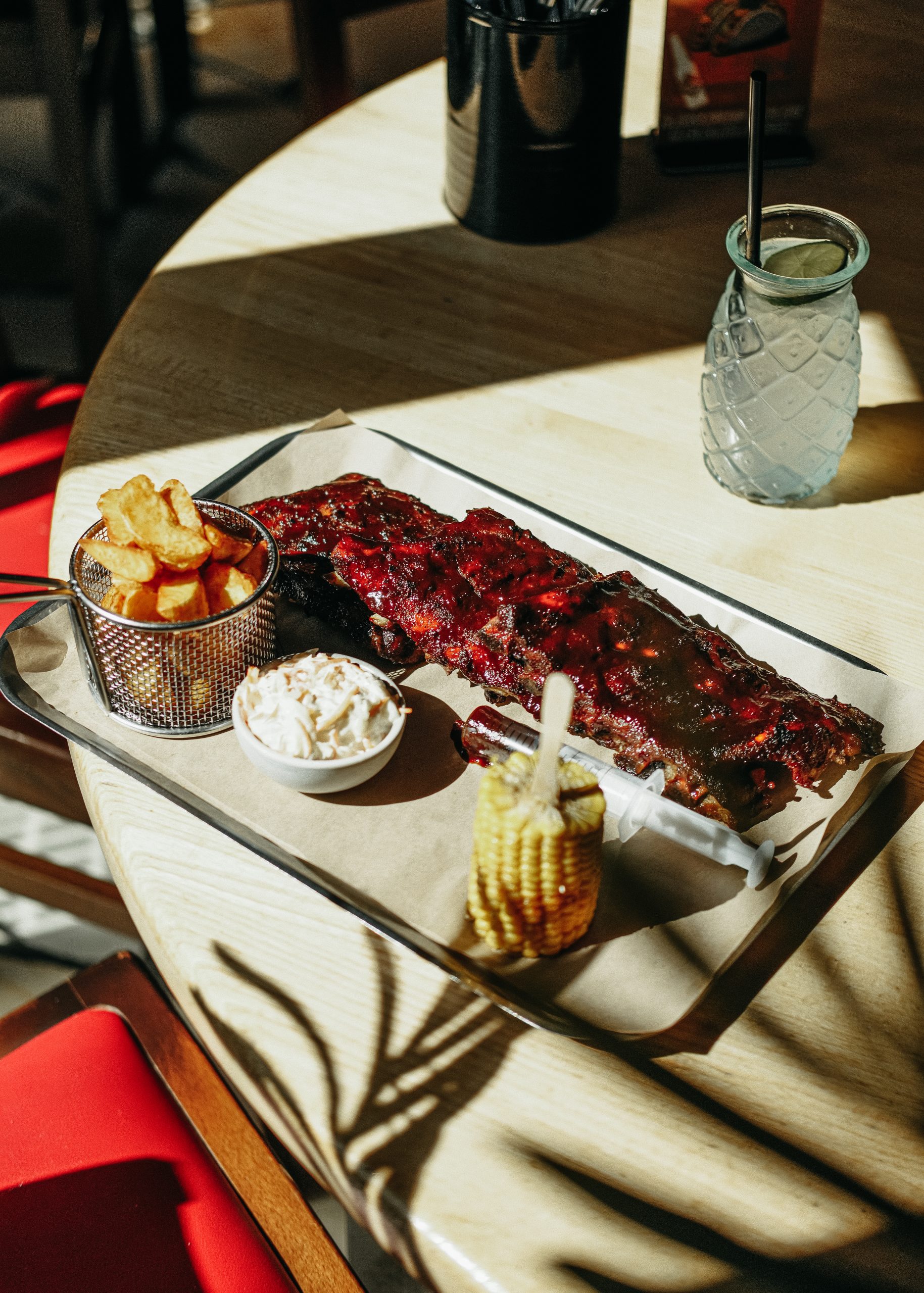 BBQ Spareribs und Beilagen im Papa Joe's Ingolstadt