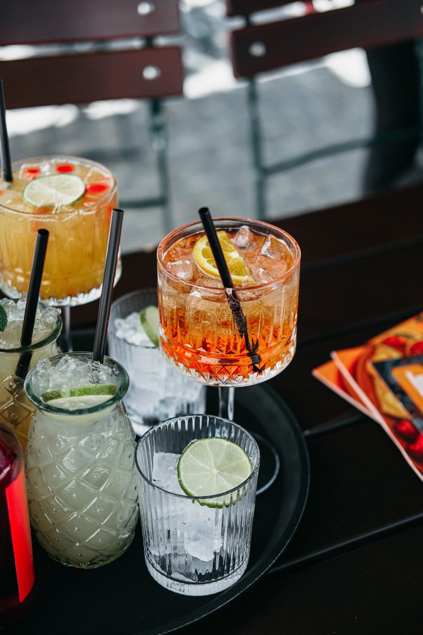 Spritz und Drinks auf der Terrasse im Papa Joe's Ingolstadt