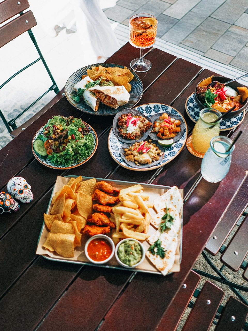 Tex-Mex-Starter auf der Terrasse des Papa Joe’s Ingolstadt