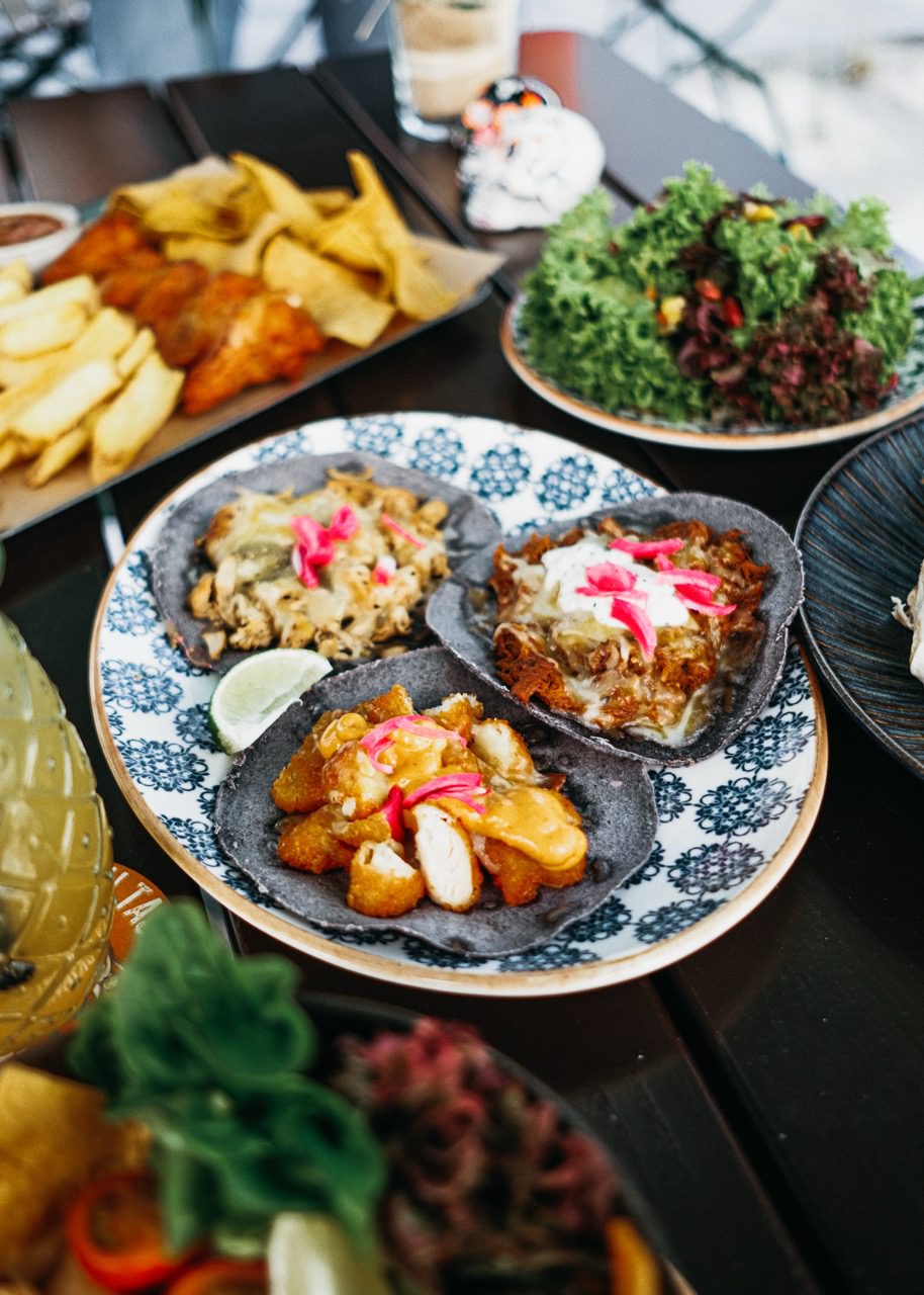 Tacos im Außenbereich des Papa Joe's